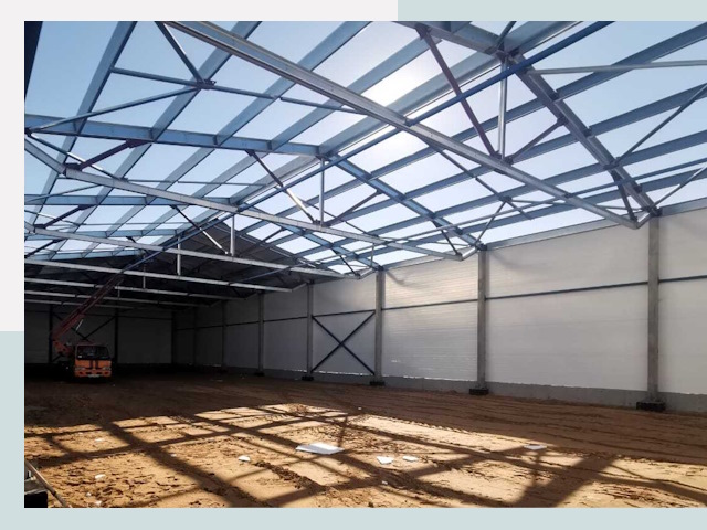 Строительство сенохранилищ в Сарапуле