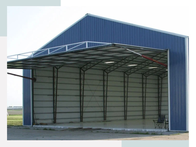 Прямо стенные ангары в Сарапуле