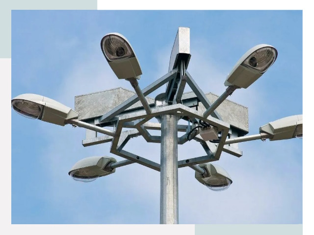 Монтаж осветительных мачт в Сарапуле