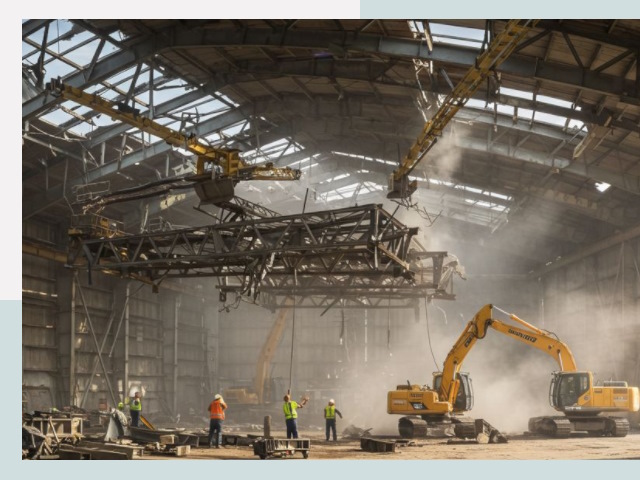 Демонтаж ангаров в Сарапуле от 619 руб. за м²