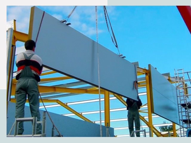 Монтаж сэндвич-панелей в Сарапуле от 619 руб.